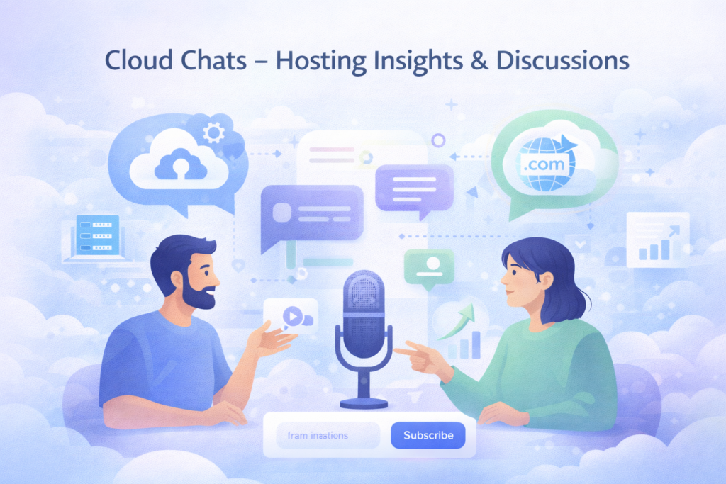 Cloud Chats discussions about cloud hosting, domains, website technology and infrastructure insights